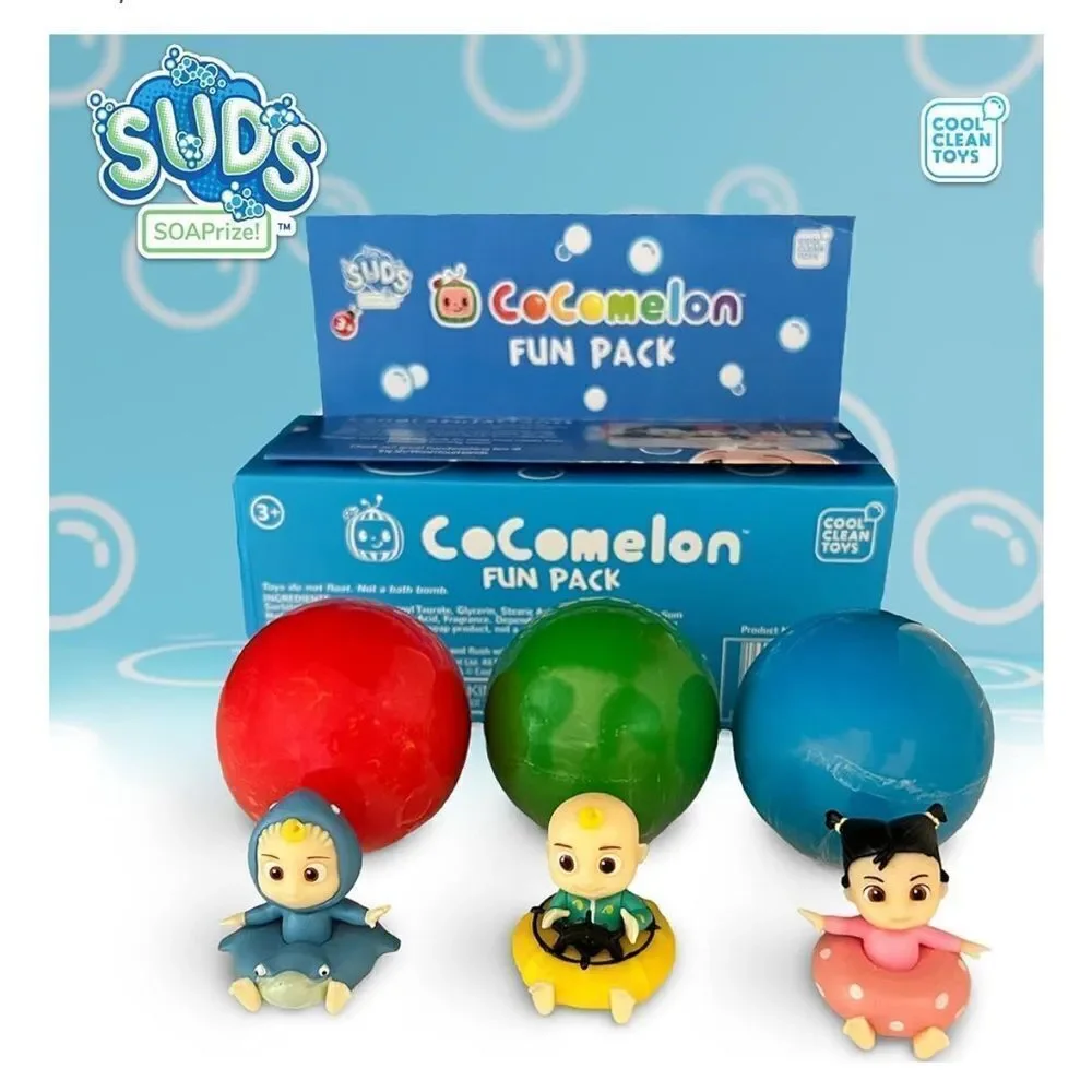 CoComelon SUDs SOAPrize 6 pk Includes 2 each of Skipper, Shark & Ballerina CeCe